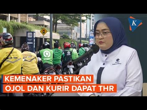 Kemenaker Sebut Ojol Dan Kurir Berhak Dapat Thr Youtube