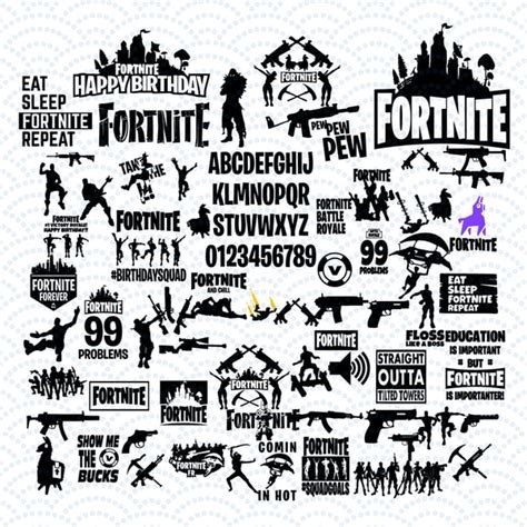 Fortnite Bundle Svg Fortnite Svg Battle Royale Svg Floss Inspire Uplift