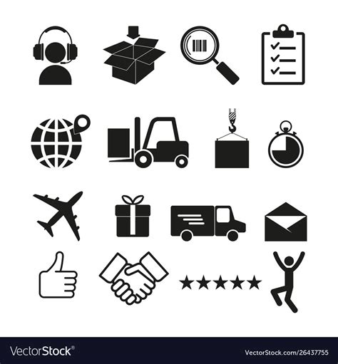 Logistics Icon Simple Royalty Free Vector Image