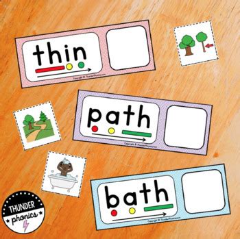 Digraph TH Read And Match Phonics Games Blending Words CVCC CCVC Words