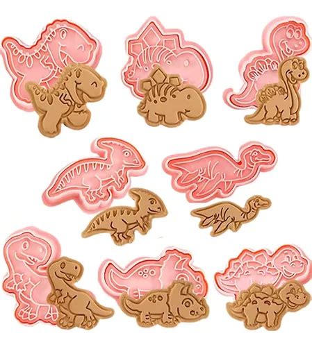 Set De Moldes Cortadores De Galletas Dinosaurios Cuotas Sin Inter S