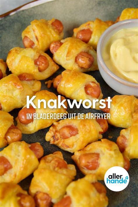 Knakworst In Bladerdeeg Uit De Airfryer Recept Allerhande Albert