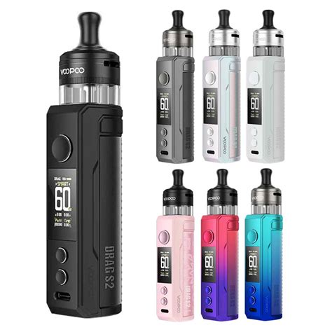 Drag S2 Starter Kit Voopoo Colore Spray Black