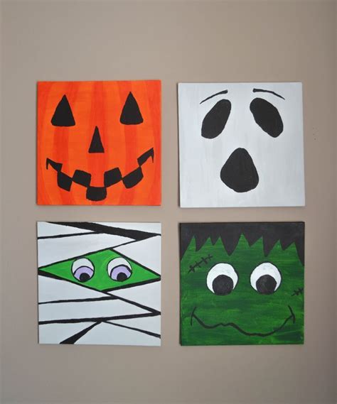 Halloween Canvas Painting Ideas | Home Decor Ideas