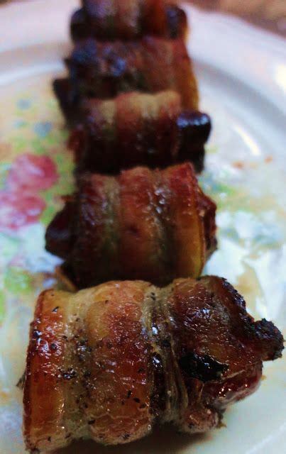 Rising Moon Food Bacon Wrapped Dates With Honey And Sea Salt Paleo Snacks Bacon Wrapped