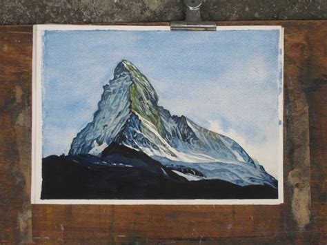 Matterhorn Painting By Huey Chih Ho Saatchi Art