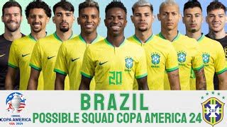 Brazil Possible Squad For Copa America Brazil Copa America