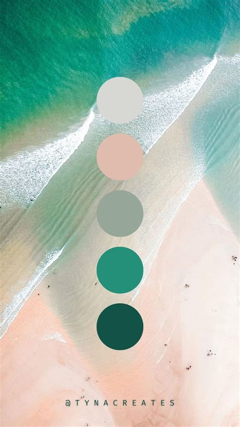 Beach Inspired Color Palettes | Beach color palettes, Ocean color palette, Calm color palette