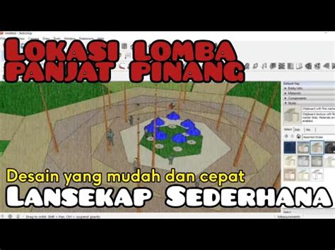 Cara Membuat Desain Taman Lansekap Sederhana Di Sketchup Pro 2016 YouTube