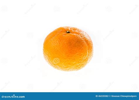 Single Orange On White Background Stock Photo Image Of Fruit Vitamin