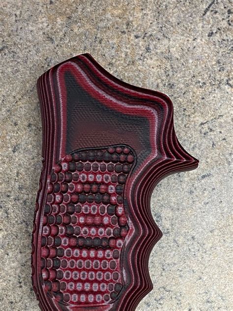 Hogue Grip For Ruger Lcr Lcrx Hammer Piranha G10 G Mascus Red Lava 78639 Ebay