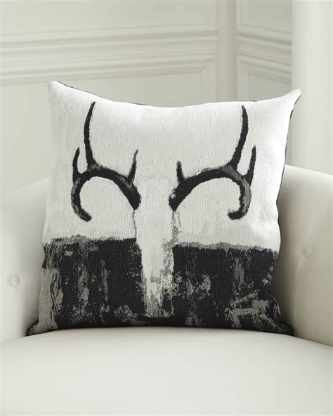 D V Kap Home White Tail Pillow Square Horchow