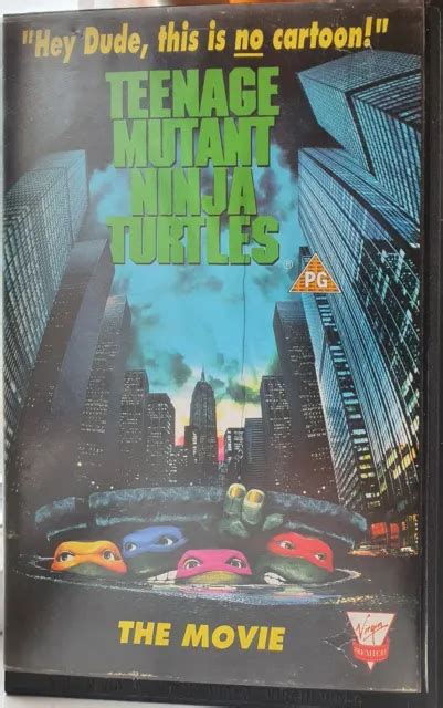 Teenage Mutant Ninja Turtles The Movie Ex Rental Big Box Vhs