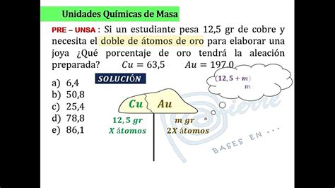 Unidades Químicas De Masa Estequiometria Youtube