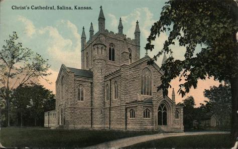 Christ's Cathedral, Salina, Kansas Postcard