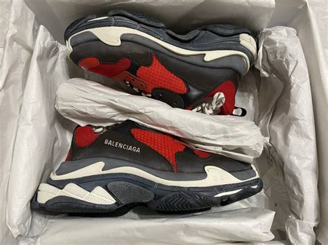 Yahoo オークション 中古 本物 size 42 BALENCIAGA TRIPLE S バレン