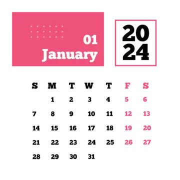 Calendario Simple Rosa Vector Png Dibujos Calendario Images