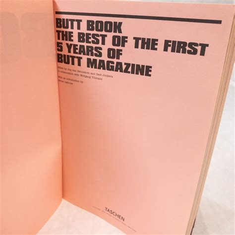 Butt Book The Best Of The First 5 Years Of Butt Magazine