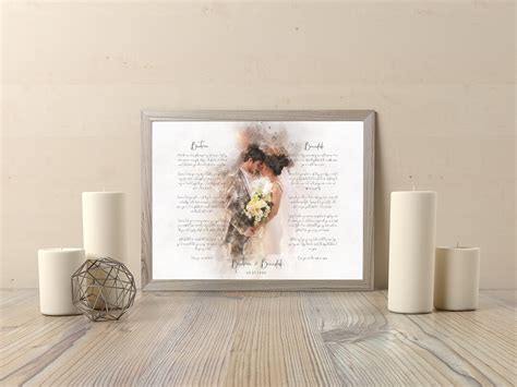 Wedding Vow Renewal Wedding Vow Art For Husband Wife Partner Best