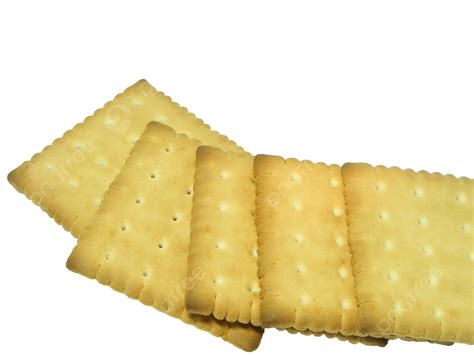 Biscuit Isolated On White Cracker Chip Square Isolated Png