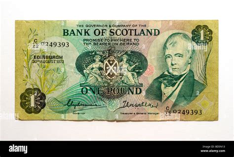 Scottish One Pound Note Hi Res Stock Photography And Images Alamy