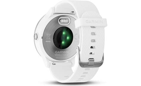 Garmin Vivoactive 3 White And Stainless Gps Smartwatch With Wrist Based Heart Rate Monitor At