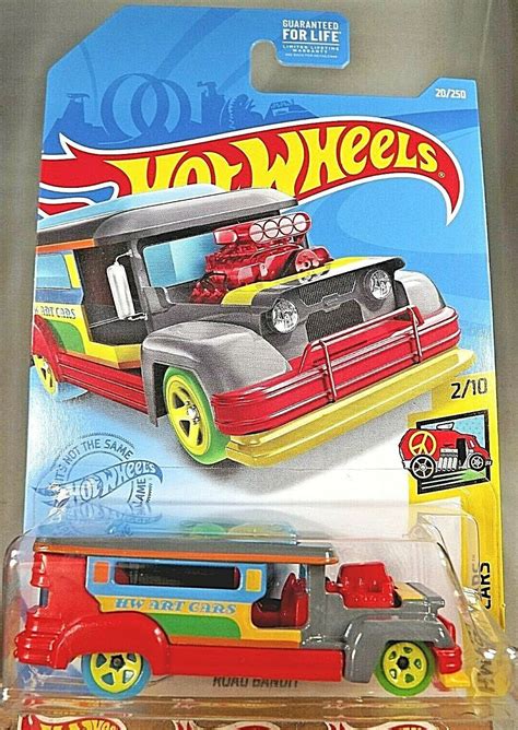 Hot Wheels Hw Art Cars Road Bandit Gray Red W Yellow Spokes Contemporary