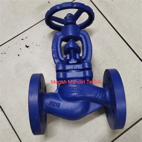 Jual Globe Valve Steam Pn Flange Cast Iron Inchi Dn Di Lapak