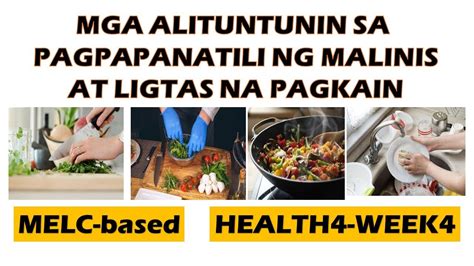 Mga Alituntunin Sa Pagpapanatili Ng Malinis At Ligtas Na Pagkainfood