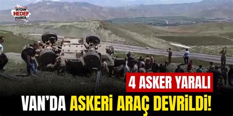 Van da askeri araç devrildi 4 asker yaralandı Hedef Gazetesi