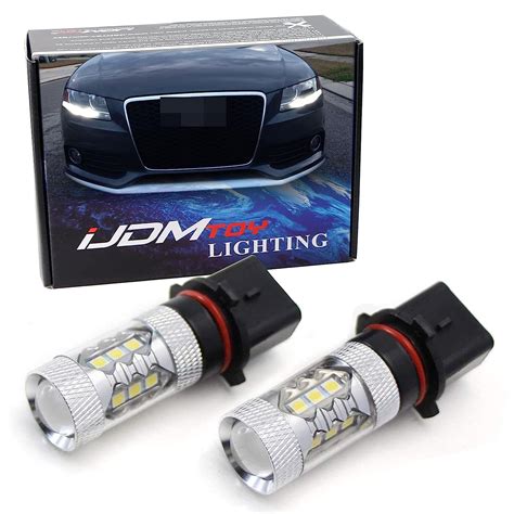 IJDMTOY Xenon White 80W High Power P13W LED Bulbs For 2008 2012 Audi A4