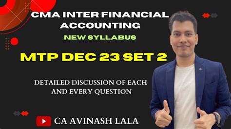 CMA Inter Financial Accounting MTP Dec 23 Set 2 Detailed Analysis