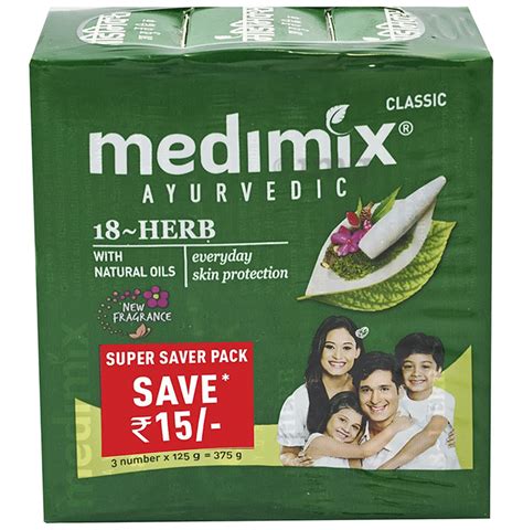 Medimix Ayurvedic Soap 125gm Each 18 Herb Super Saver Pack Buy Box