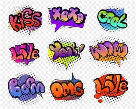 Premium Vector Comic Speech Bubbles Set With Different Emotions And