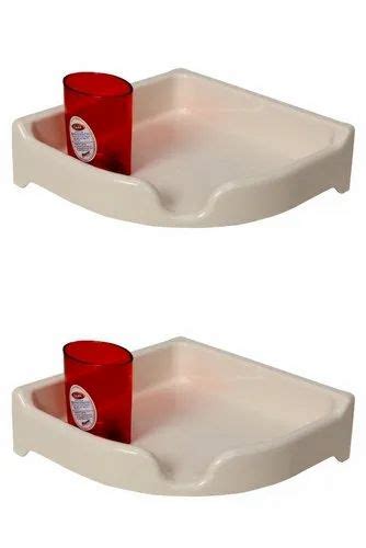 Italmek White ABS Corner Shelf 2 Size 9inch At Rs 450 Piece In