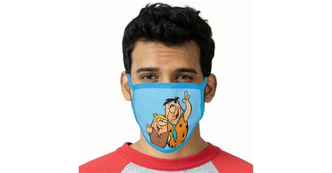 Barney Rubble And Fred Flintstone Face Mask Zazzle