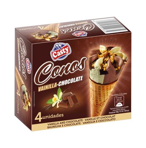 Conos Vainilla Chocolate Pack Unidades Congelados Hiperxel T