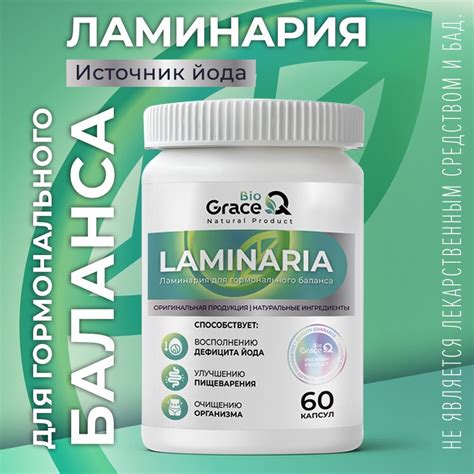 Ламинария сушеная пищевая порошок GraceBioQ для похудения, детокса ...