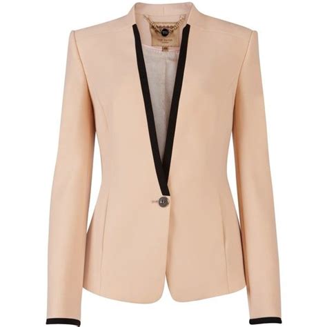 Ted Baker Crepe Blazer Nude Pink Cny Found On Pink Blazers