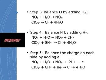 Balancing Redox Reactions Half Reactions Ppt Grade Chemistry Power