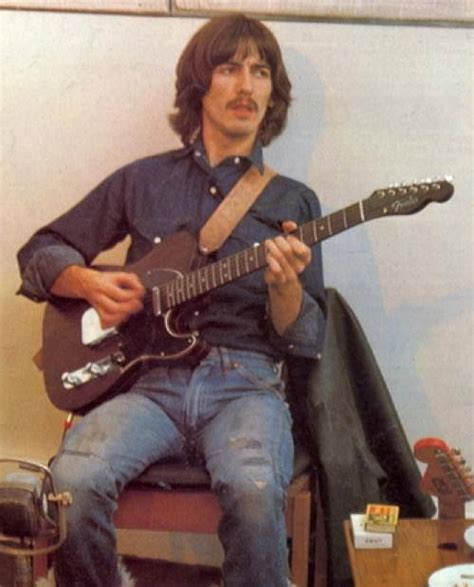 George And His Rosewood Fender Telecaster 1969 The Beatles George