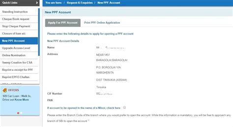 Apply For Ppf Account In Sbi Online Complete Detail