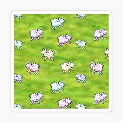 Sheep Nothing But Sheep Sticker By Poupoune Redbubble