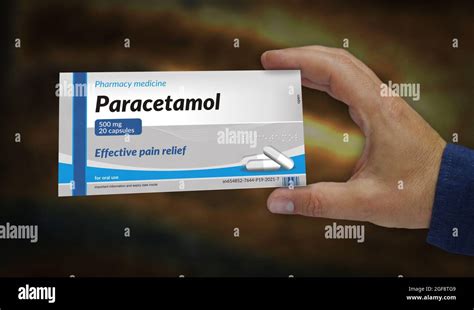 Comprimidos De Paracetamol En La Mano Analgésico De Emergencia Analgésico De Dolor De Cabeza Y