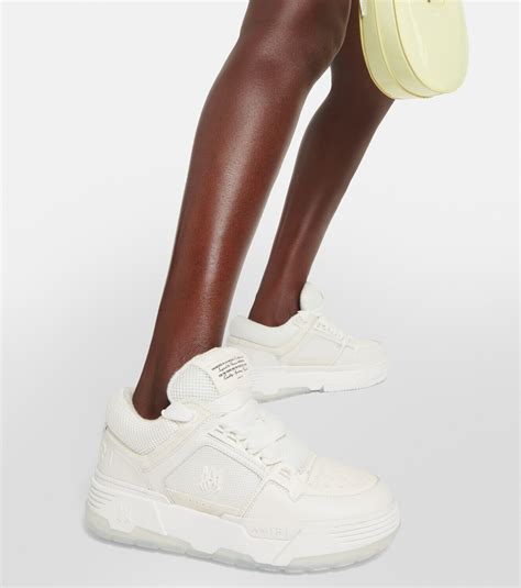 Amiri Ma Leather And Mesh Sneakers Amiri