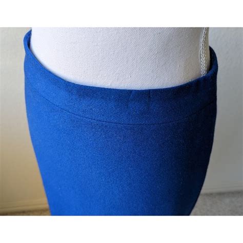 J Crew Skirts Jcrew Royal Blue Wool Pencil Skirt Size Poshmark