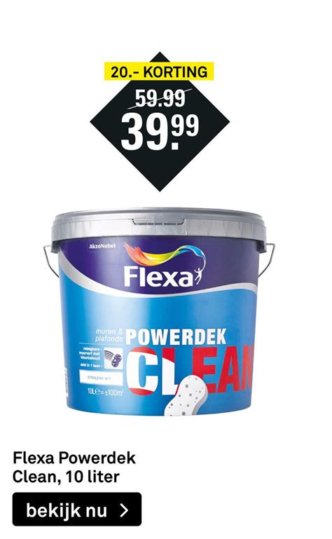 Flexa Powerdek Clean 10 Liter Aanbieding Bij Karwei