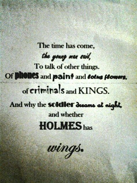 Sherlock Poem Sherlock Art Sherlock Words