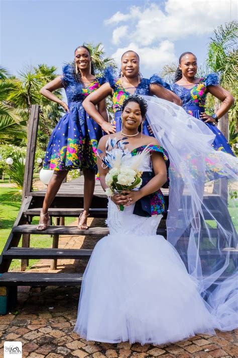 A Xitsonga White Modern Traditional Wedding Dress