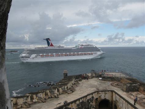 Cruise Ship Leaving El Morro San Juan Puerto Rico